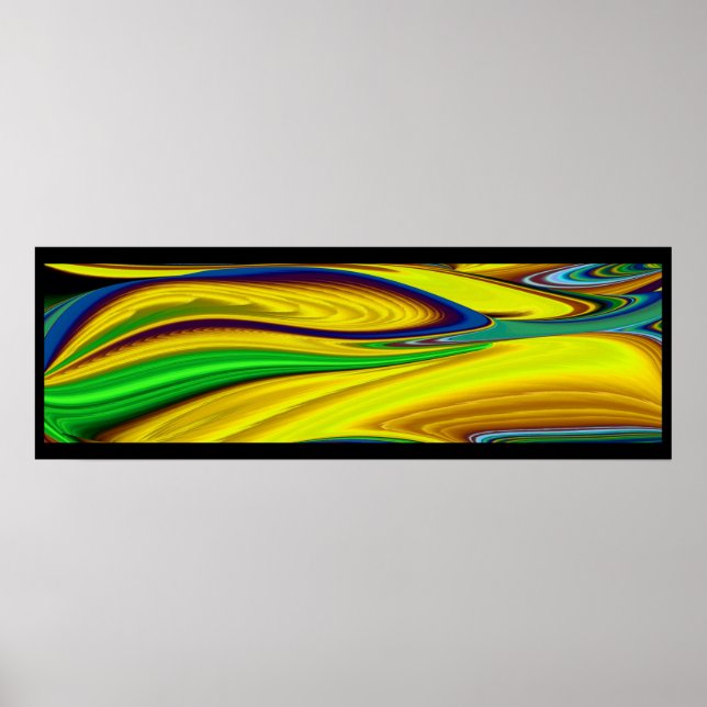 The Magic of Summer , Abstract 3D Art Poster (Vorne)