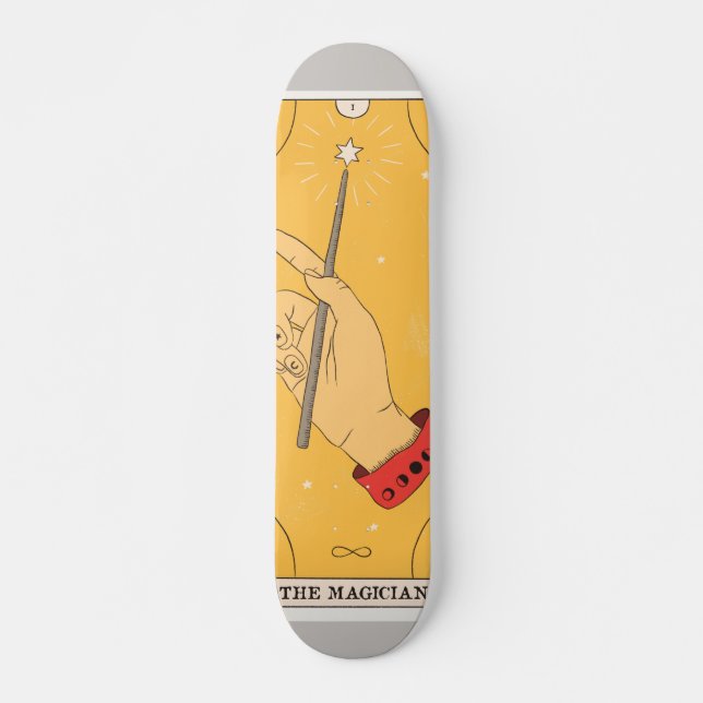 The Magician tarot card hand wand infinity Skateboard (Vorne)