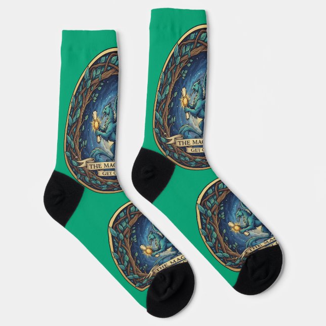 The Magiestial Get Ceirts Green Socken (Rechts)