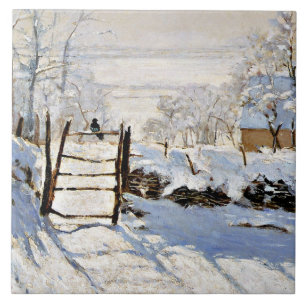 The Magpie, berühmt durch Claude Monet, Fliese
