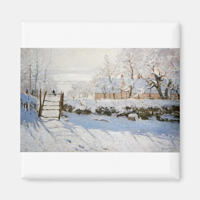 The Magpie by Claude Monet Magnet (Vorne)