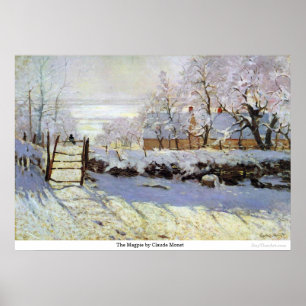 The Magpie by Claude Monet Poster