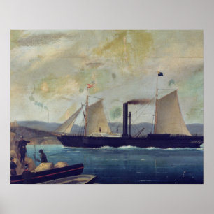 The 'Mallorcan', ship on which George Sand and Cho Poster