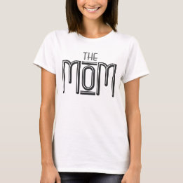 "THE Mama Funny Schwarz-weiß Typografy" T-Shirt