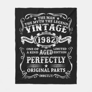 The Man Myth Legend Retro Vintage 1982 Original Fleecedecke