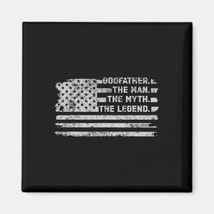 The Man Myth Legend Vathers Day American Flag Magnet