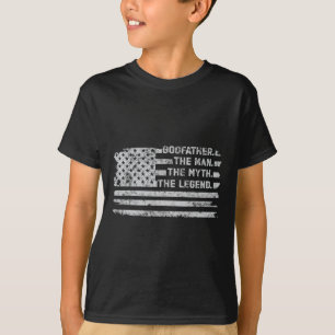 The Man Myth Legend Vathers Day American Flag T-Shirt