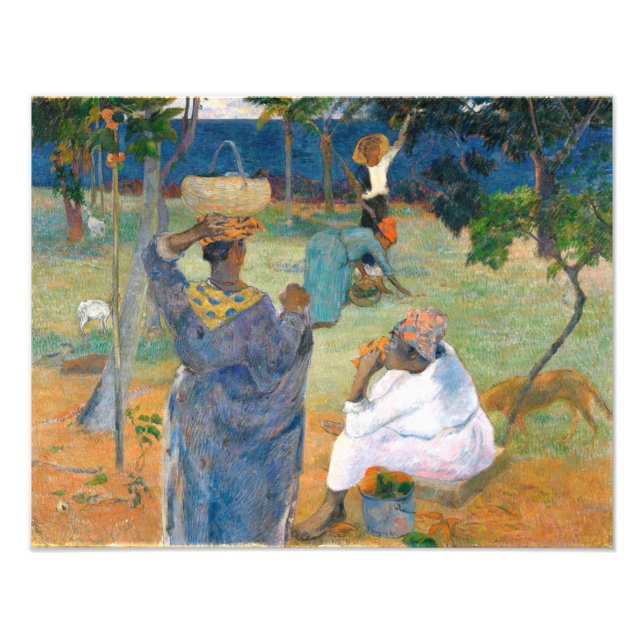 The Mango Trees, Martinique 1887, von Paul Gauguin Fotodruck (Vorne)