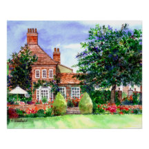 The Manor House York von Farida Greenfield Poster