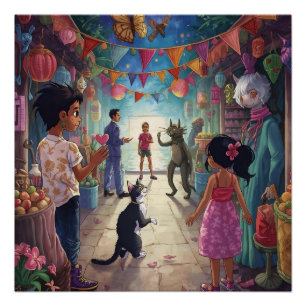 The Market Between Worlds Poster