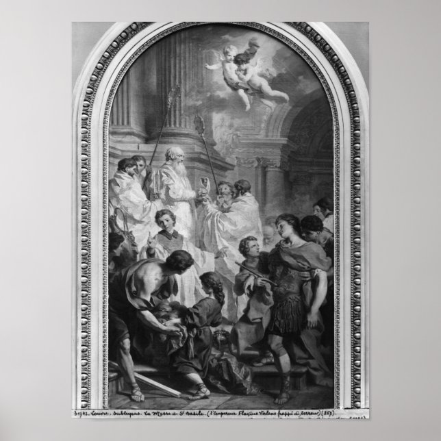 The Mass of St. Basil, before 1747 Poster (Vorne)