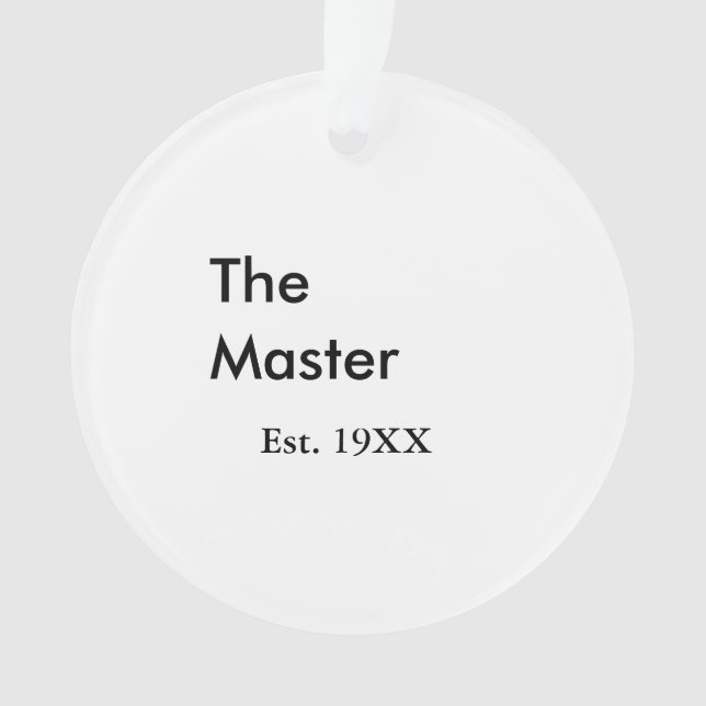 The Master boss name est year date man king title (devant)