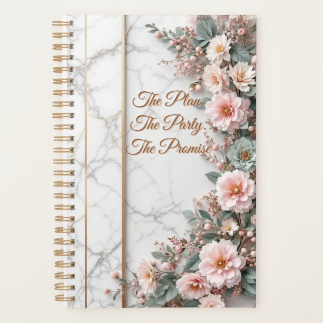 The Master Plan | Art Deco Gold Foil Wedding Planer (Vorderseite)
