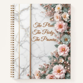 The Master Plan | Luxe Marble & Floral Wedding Notizbuch