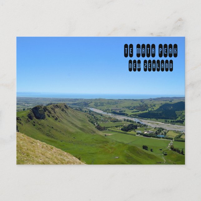 The Mata Peak in Neuseeland Postkarte (Vorderseite)