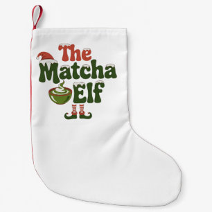 The Matcha Elf Magical Christmas Drink Kleiner Weihnachtsstrumpf