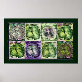 The Maybe Green Hibiscus Poster