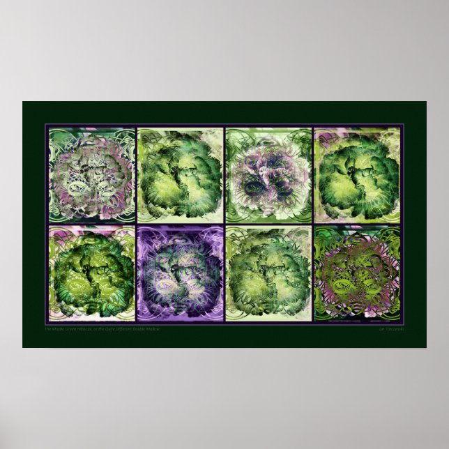 The Maybe Green Hibiscus Poster (Vorne)