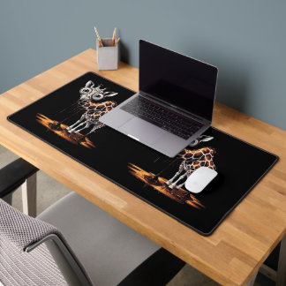 The Melting Giraffe Funny Surreal Art Design Schreibtischunterlage