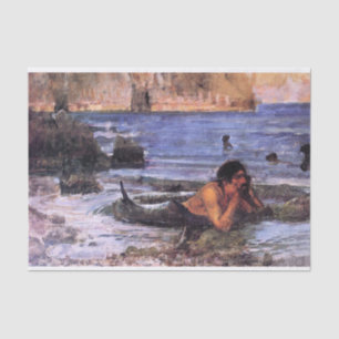 The Merman, von John William Waterhouse, c.1892 Seidenpapier