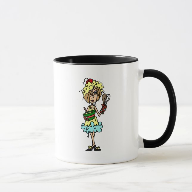 The Messy Cook T - Shirt und Geschenke Tasse (Rechts)