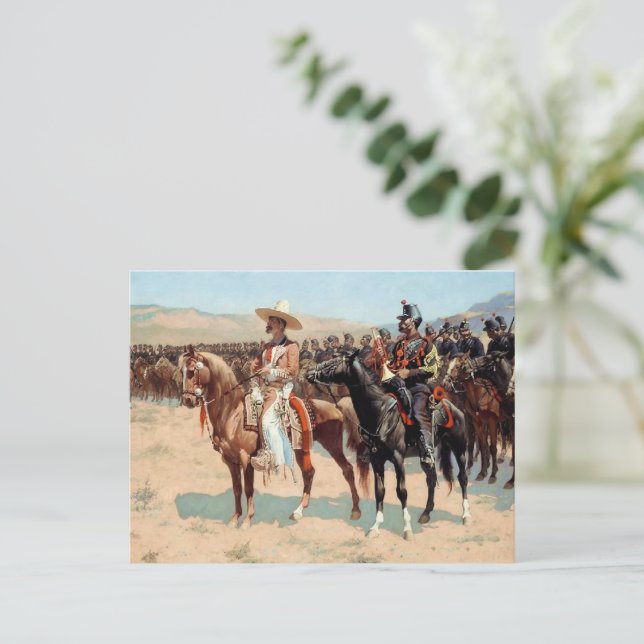 The Mexican Major von Frederic Remington (1889) Postkarte (Stehend Vorderseite)