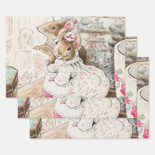 "The Mice Listed to the Tailor" von Beatrix Potte Geschenkpapier Set