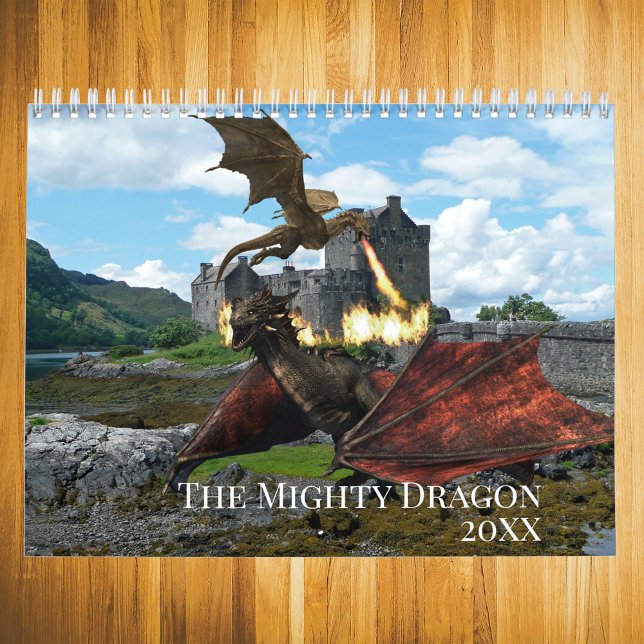 The Mighty Dragon Any Year Fantasy Calendar Kalender (Von Creator hochgeladen)