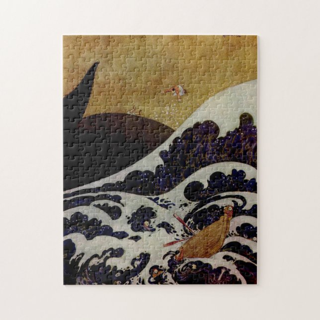 The Mighty Fish by Edmund Dulac (Vertikal)