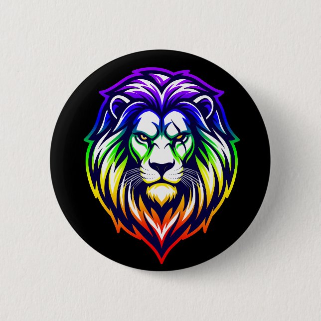 The Mighty Lion - Sovereign 'Pride-Support' Button (Vorderseite)
