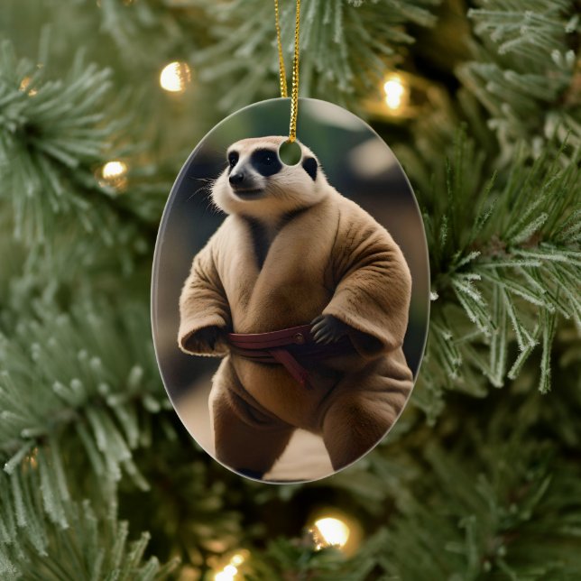 The Mighty Meerkat: Sumo Showdown, Keramik Ornament (Baum)