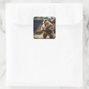 The Mighty Meerkat: Sumo Showdown, Quadratischer Aufkleber