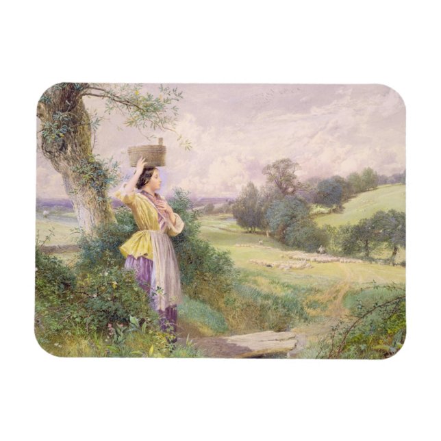 The Milkmaid, 1860 Magnet (Horizontal)