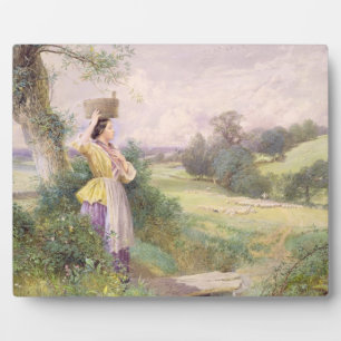 The Milkmaid, 1860 (w/c on paper) Fotoplatte