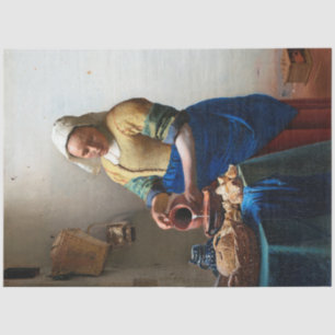 The Milkmaid, Johannes Vermeer, 1657-1658 Seidenpapier