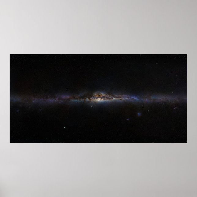 The Milky Way Galaxy As Seen in Planet Earth's Sky Poster (Vorne)