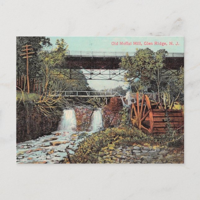 The Mill, Glen Ridge, New Jersey 1909 Postkarte (Vorderseite)