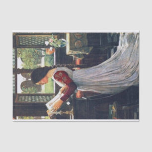 The Missal, von John William Waterhouse Decoupage Seidenpapier