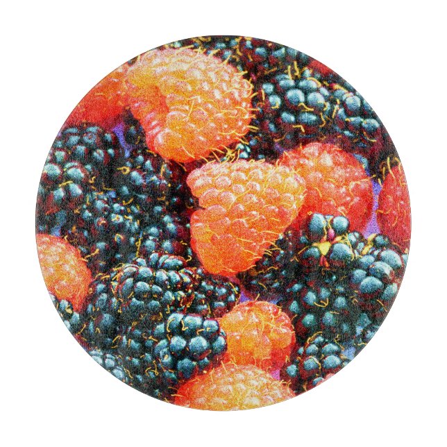 "The Mix of Berries" Niedliches Foto. Jetzt kaufen Schneidebrett (Vorderseite)