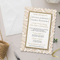 The Modern Paisley Wedding Collection - Brown