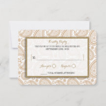The Modern Paisley Wedding Collection - Brown