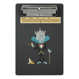 The Mon-key To success gift  Mini Klemmbrett
