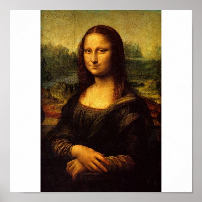 The Mona Lisa by Leonardo Da Vinci c. 1503-1505 Poster (Vorne)