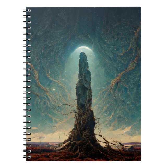 The Monolith 2 Fantasy Sci-Fi Art Notizblock (Vorderseite)