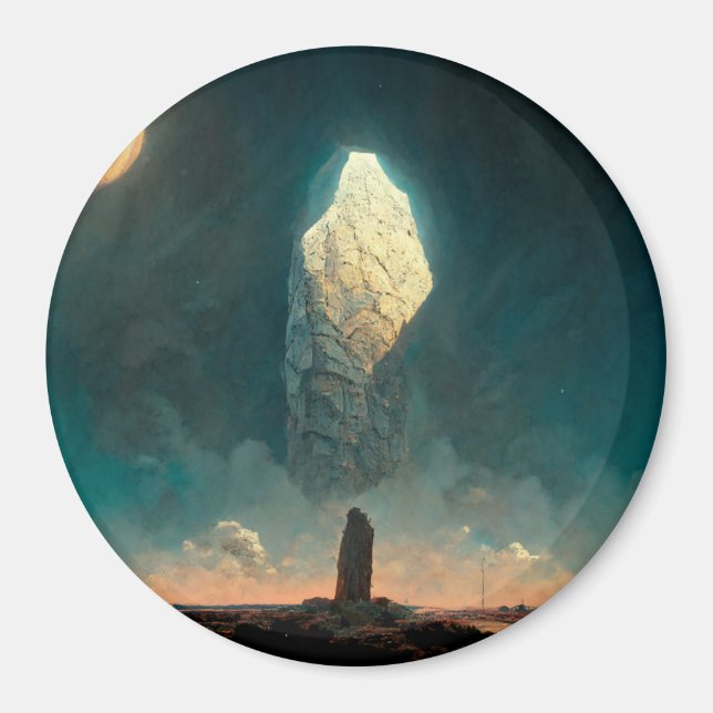 The Monolith 3 Fantasy Sci-Fi Magnet (Vorne)