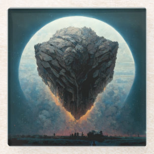 The Monolith Fantasy Sci-Fi Kunst Glasuntersetzer