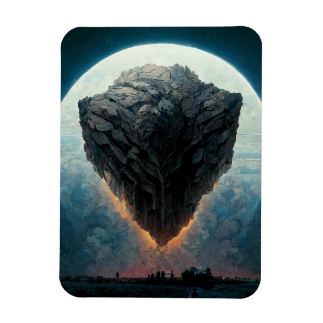 The Monolith Fantasy Sci-Fi Kunst Magnet (Vertikal)