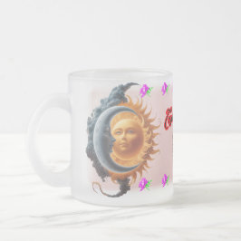 The Moon and the Sun in Love on a  Mattglastasse
