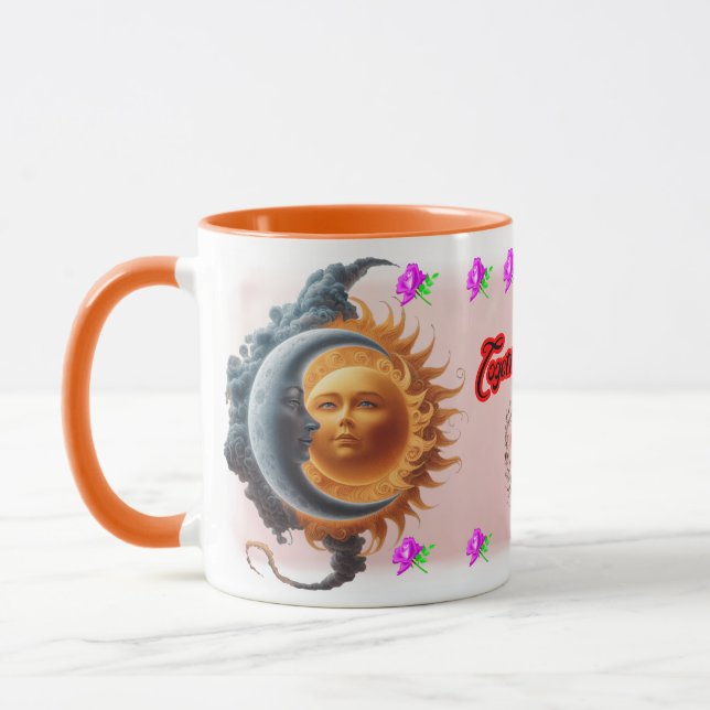 The Moon and the Sun's on a Ceramic Coffee Tasse (Links)