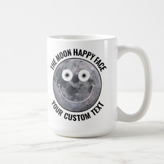The Moon Happy Face Personalized Custom Large Mug